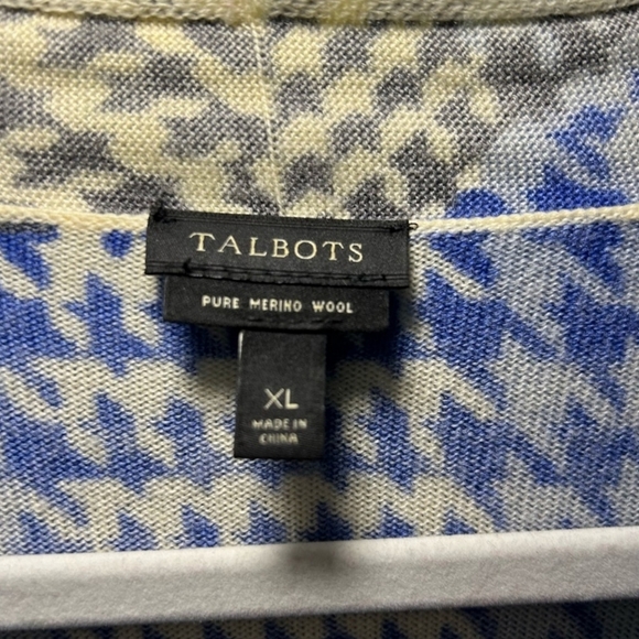 TALBOTS Merino Wool Cardigan Sweater XL - Picture 5 of 8